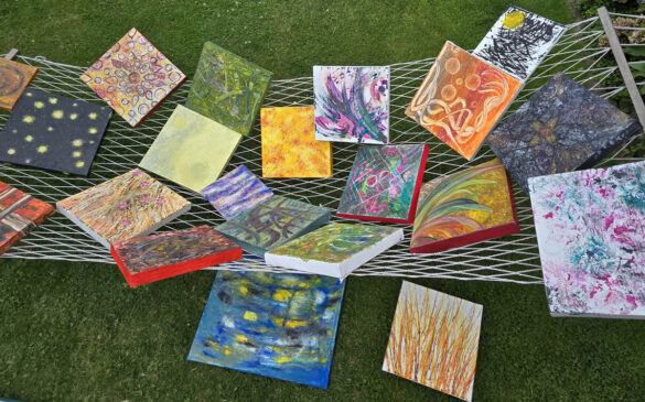 AcrylgemaeldeInDerHangematte